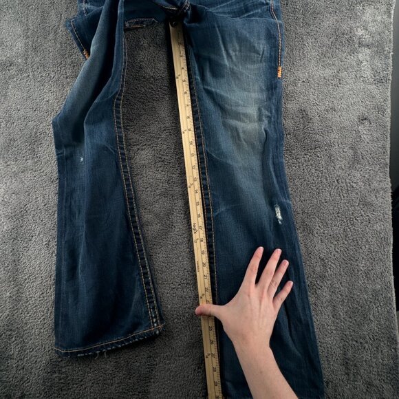 Big Star Liv Denim Jeans 27R USA Made Women Blue Pants Embroidered Western - Picture 7 of 16